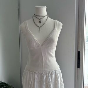 Zara Cream Textured Top